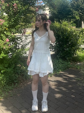 「アイテム（チュニック）」を使った、namiさん（レディース・160cm）の秋コーディネート