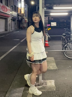 「アイテム（ソックス/靴下）」を使った、namiさん（レディース・160cm）の夏コーディネート
