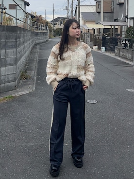 「STUDIOUS(ステュディオス)のアイテム」を使った、namiさん(レディース・160cm)の冬コーディネート