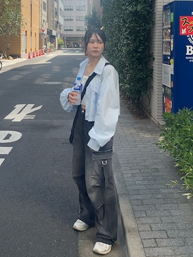 「MURUA（ムルーア）のアイテム」を使った、namiさん（レディース・160cm）の秋コーディネート