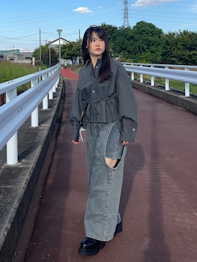 「STUDIOUS（ステュディオス）のアイテム」を使った、namiさん（レディース・160cm）の秋コーディネート