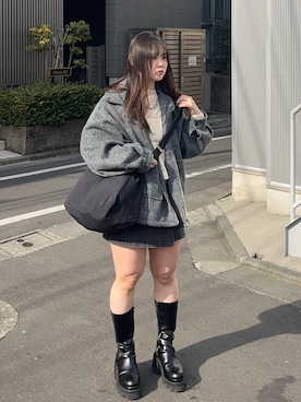 「GRL（グレイル）のアイテム（ジャケット/アウター）」を使った、namiさん（レディース・160cm）の春コーディネート