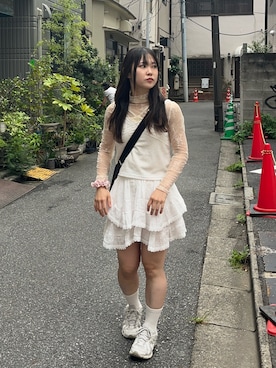 「NICE CLAUP（ナイスクラップ）のアイテム」を使った、namiさん（レディース・160cm）の秋コーディネート