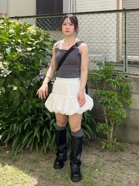 「アイテム（ソックス/靴下）」を使った、namiさん（レディース・160cm）の夏コーディネート