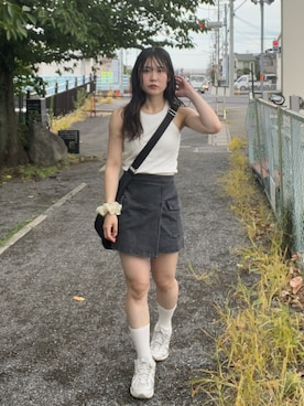 「MURUA（ムルーア）のアイテム」を使った、namiさん（レディース・160cm）の夏コーディネート