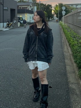 「アイテム（キャミソール）」を使った、namiさん（レディース・160cm）の秋コーディネート