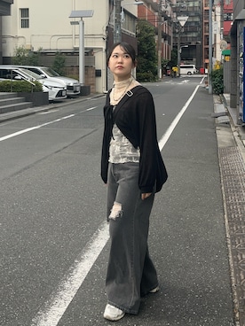 「アイテム（キャミソール）」を使った、namiさん（レディース・160cm）の秋コーディネート