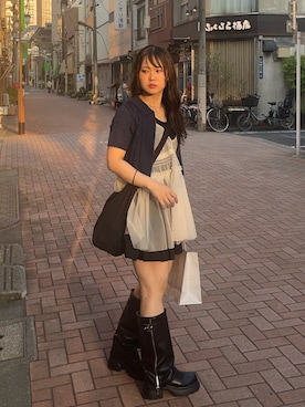 「Heather（ヘザー）のアイテム」を使った、namiさん（レディース・160cm）の秋コーディネート