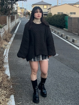 「STUDIOUS（ステュディオス）のアイテム」を使った、namiさん（レディース・160cm）の冬コーディネート