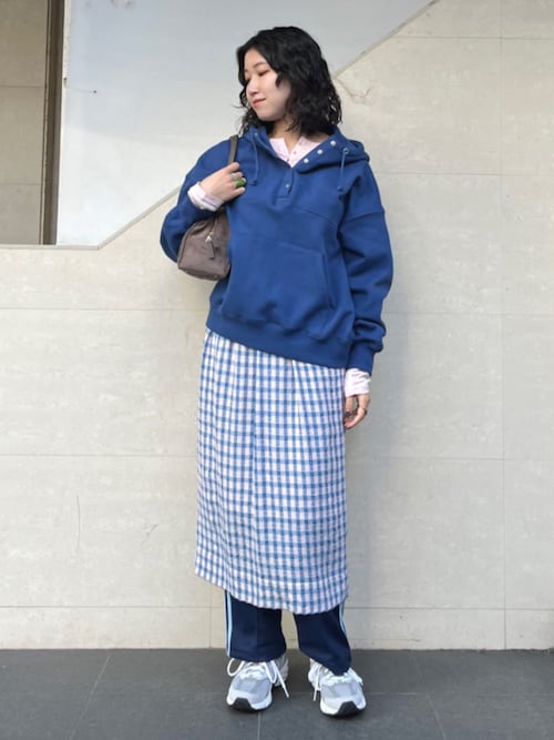 CHECK&STRIPE FOR SUNNY 青ギンガムスカート 甘すぎない！大人女子にちょうどいい「ギンガムチェックのスカート
