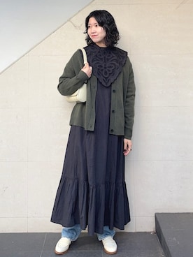 「eness（エネス）のアイテム」を使った、矢内さん（レディース・161cm）の冬コーディネート