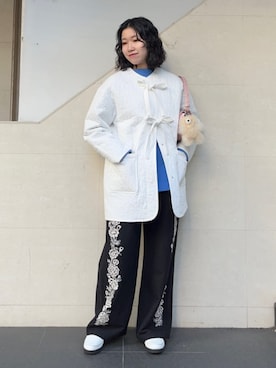 矢内さん(レディース・161cm)の冬コーディネート