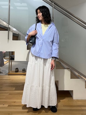 「ORCIVAL（オーシバル）のアイテム」を使った、矢内さん（レディース・161cm）の春コーディネート