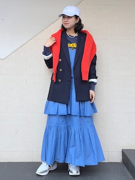 「SHIPS」｜「アイテム（ジャケット/アウター）」を使った、矢内さん（レディース・161cm）の冬コーディネート