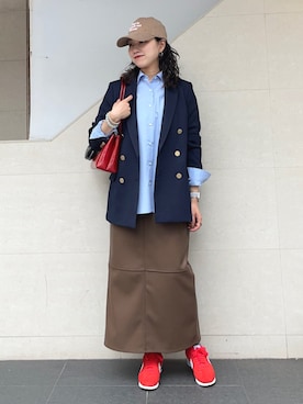 「VARZAR（バザール）のアイテム」を使った、矢内さん（レディース・161cm）の秋コーディネート