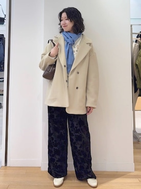 「SHIPS」｜「アイテム（ジャケット/アウター）」を使った、矢内さん（レディース・161cm）の冬コーディネート