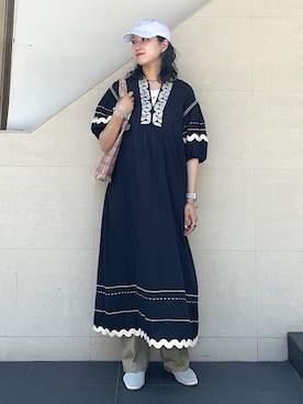 「Dickies（ディッキーズ）のアイテム」を使った、矢内さん（レディース・161cm）の夏コーディネート