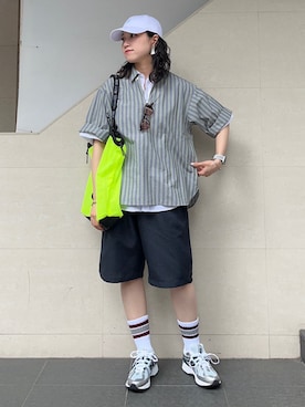 「WEEKEND(ER)（ウィークエンダー）のアイテム」を使った、矢内さん（レディース・161cm）の夏コーディネート
