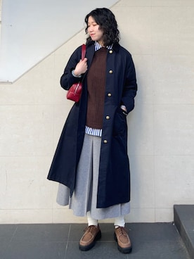 矢内さん(レディース・161cm)の冬コーディネート