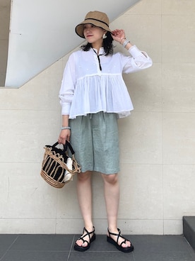 矢内さん(レディース・161cm)の夏コーディネート