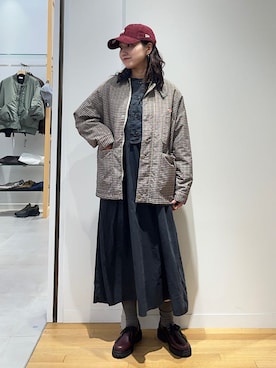 「eness（エネス）のアイテム」を使った、矢内さん（レディース・161cm）の秋コーディネート