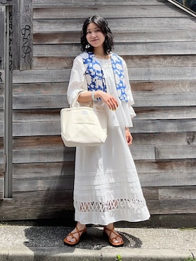 矢内さん(レディース・161cm)の春コーディネート