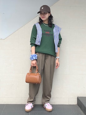 「Helena（ヘレナ）のアイテム」を使った、矢内さん（レディース・161cm）の夏コーディネート