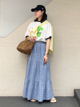「SHIPS any（シップス エニィ）のアイテム」を使った、矢内さん（レディース・161cm）の夏コーディネート