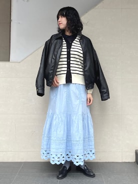 矢内さん（レディース・161cm）の春コーディネート