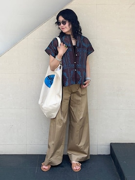 矢内さん(レディース・161cm)の夏コーディネート