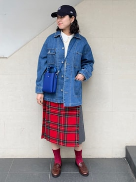 「eness（エネス）のアイテム」を使った、矢内さん（レディース・161cm）の冬コーディネート