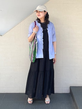 矢内さん(レディース・161cm)の夏コーディネート