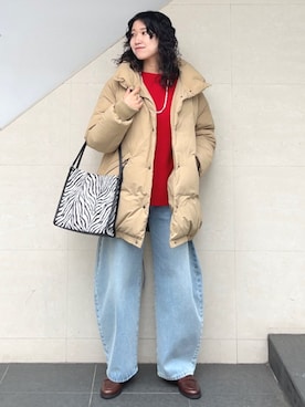 「カシミヤ」｜矢内さん（レディース・161cm）の秋コーディネート