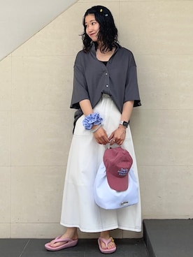 矢内さん（レディース・161cm）の夏コーディネート