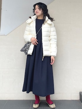 「アイテム（スリッポン）」を使った、矢内さん（レディース・161cm）の秋コーディネート