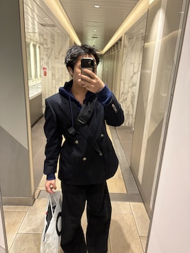 「BURBERRY（バーバリー）のアイテム（ジャケット/アウター）」を使った、mqmxms_さん（メンズ・170cm）の秋コーディネート