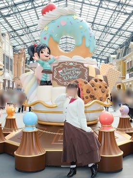 「アイテム（バレッタ/ヘアクリップ）」を使った、よこみさん（レディース・153cm）の秋コーディネート