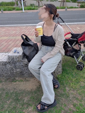 「アイテム（キャミソール）」を使った、sen825さん（レディース・153cm）の秋コーディネート