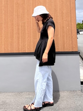 「styiro（スタイロ）のアイテム」を使った、sen825さん（レディース・153cm）の夏コーディネート