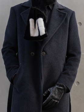 「アイテム（手袋）」を使った、YURAさん（メンズ・182cm）の秋コーディネート