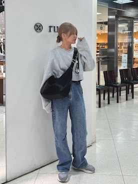 「アイテム（チャーム）」を使った、Rikopiさん（レディース・165cm）の冬コーディネート