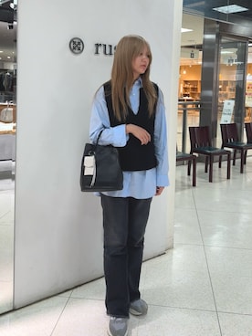 「アイテム（チャーム）」を使った、Rikopiさん（レディース・165cm）の秋コーディネート