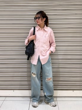 「russet（ラシット）のアイテム」を使った、Rikopiさん（レディース・165cm）の春コーディネート