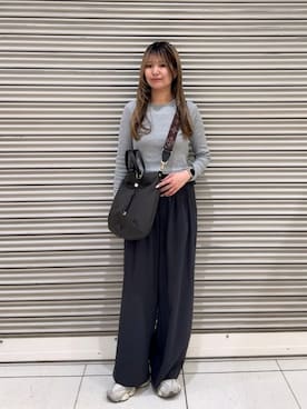 「アイテム（チャーム）」を使った、Rikopiさん（レディース・165cm）の春コーディネート