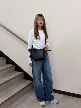 「アイテム（チャーム）」を使った、Rikopiさん（レディース・165cm）の春コーディネート