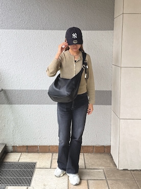 「アイテム（チャーム）」を使った、Rikopiさん（レディース・165cm）の秋コーディネート