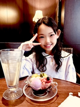 「アイテム（トップス）」を使った、AKou'さん（キッズ・135cm）の秋コーディネート