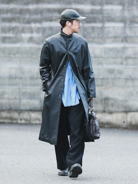 「Graphpaper（グラフペーパー）のアイテム（シャツ/ブラウス）」を使った、phmineさん（メンズ・176cm）の秋コーディネート