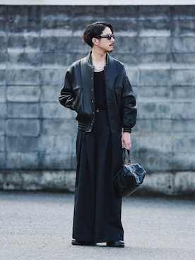 「Yohji Yamamoto（ヨウジヤマモト）のアイテム」を使った、phmineさん（メンズ・176cm）の秋コーディネート