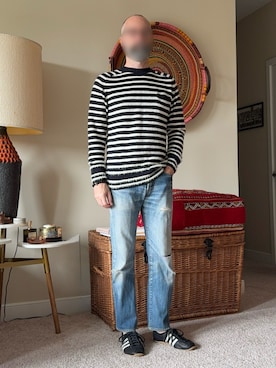 「Sacai（サカイ）のアイテム（ニット/セーター、その他）」を使った、virginia_gaijinさん（メンズ・171cm）の夏コーディネート